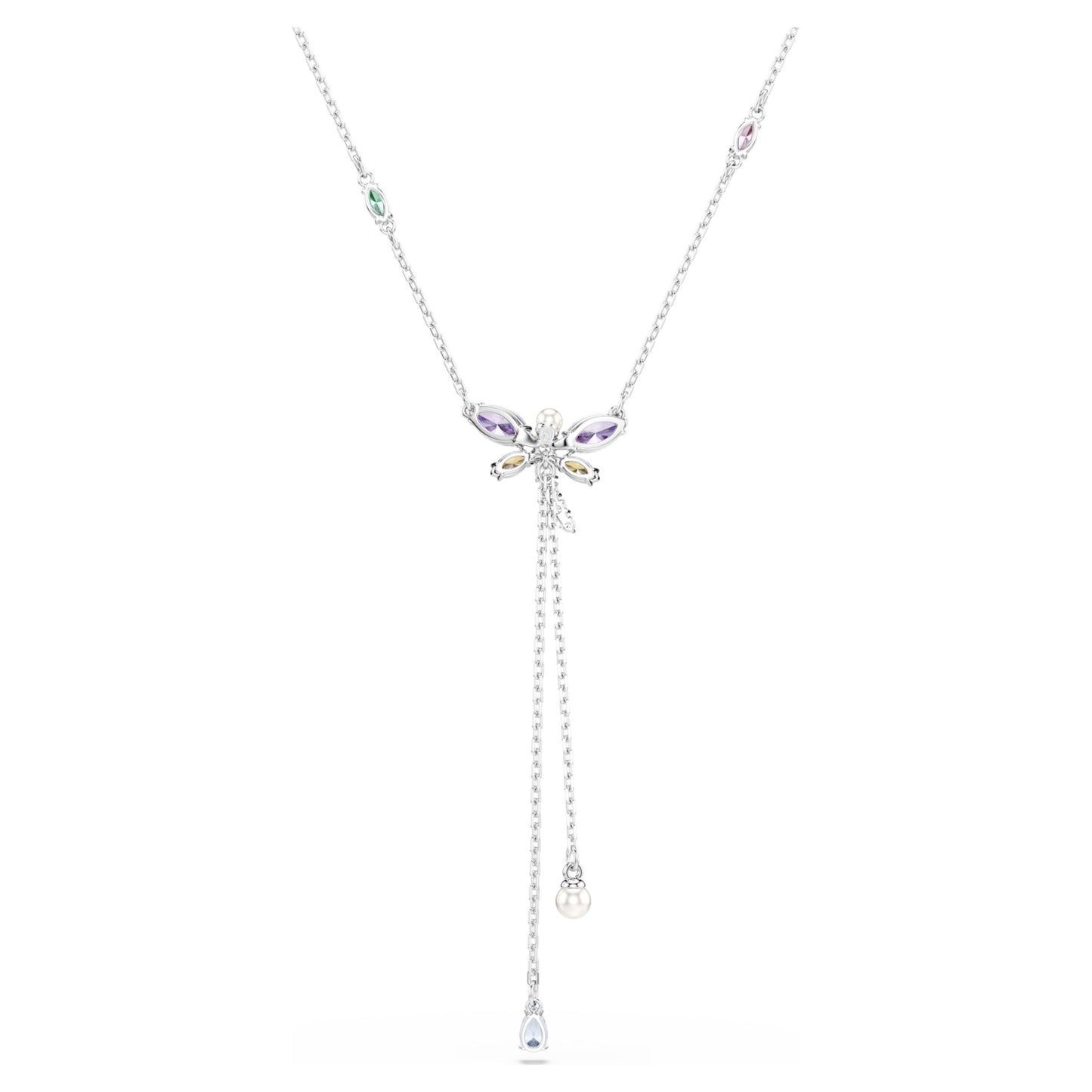 ARIANA GRANDE X Y NECKLACE DRAGONFLY - MULTICOLOURED, RHODIUM
