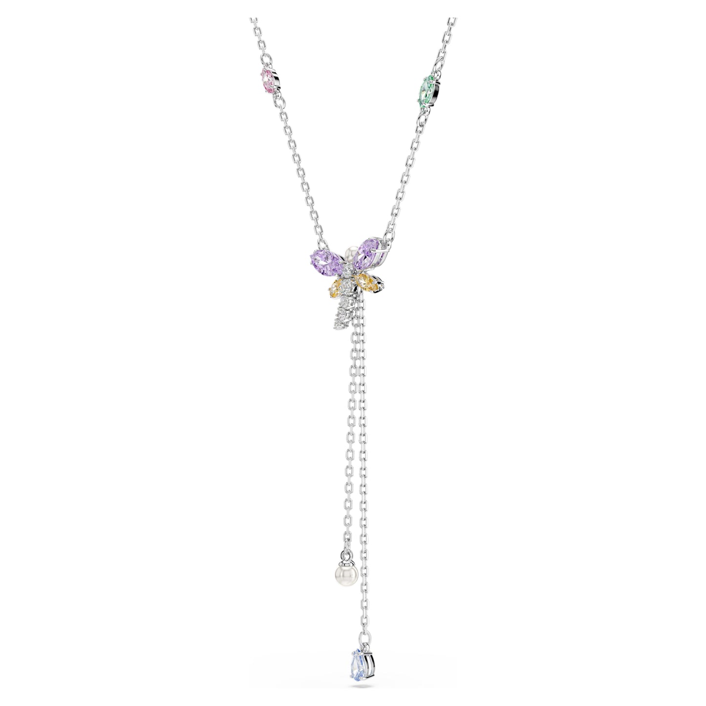ARIANA GRANDE X Y NECKLACE DRAGONFLY - MULTICOLOURED, RHODIUM