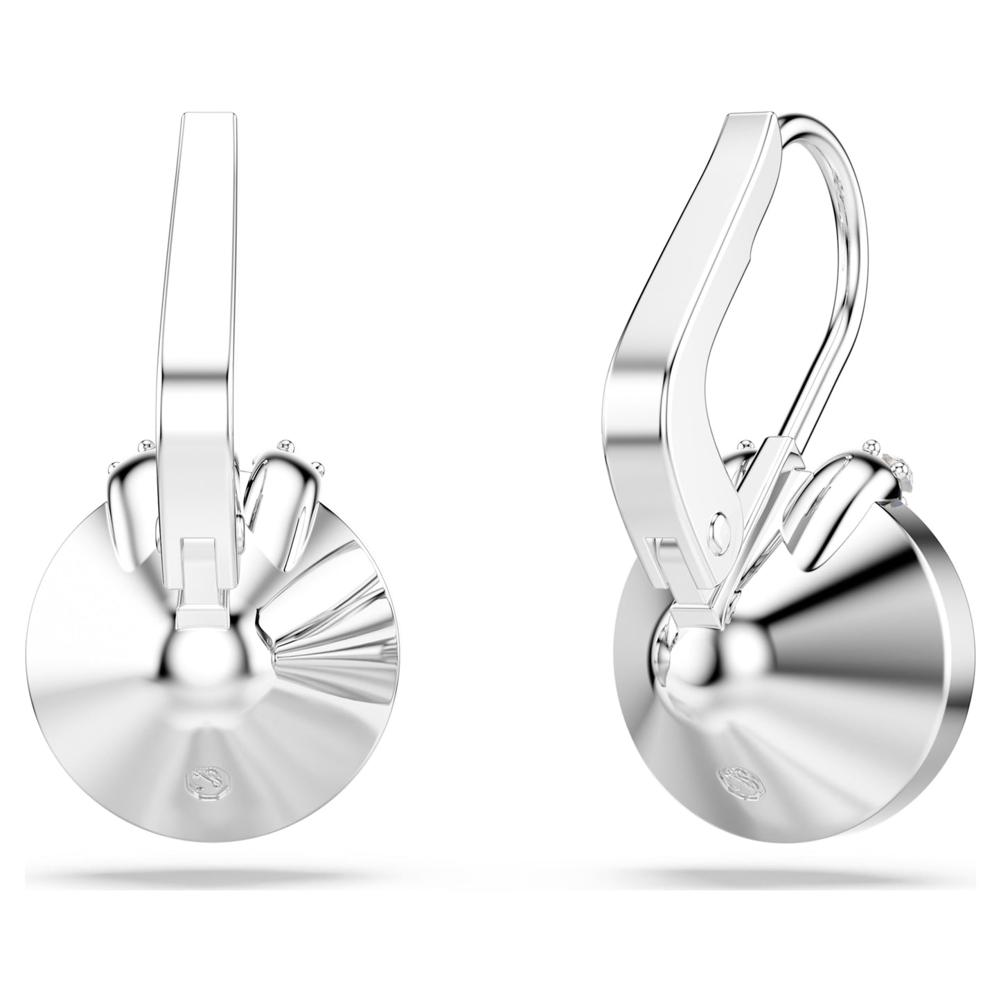BELLA V DROP EARRINGS - BLUE, RHODIUM
