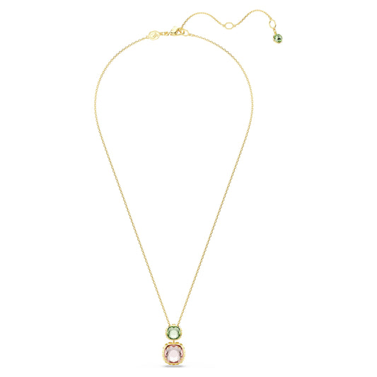 CHROMA PENDANT CUSHION - MULTI-COLOURED, GOLD