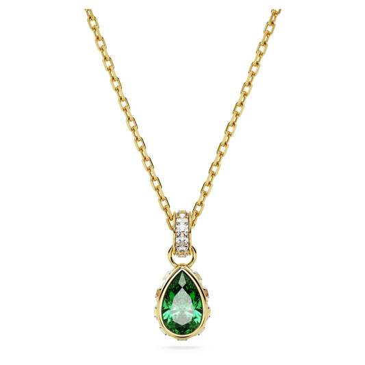 CHROMA PENDANT PEAR - GREEN, GOLD