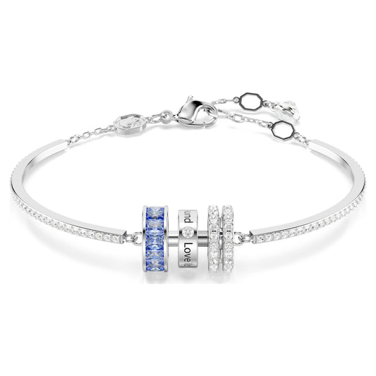 CONNEXUS BRACELET, 'LOVE IS AROUND' - BLUE, RHODIUM