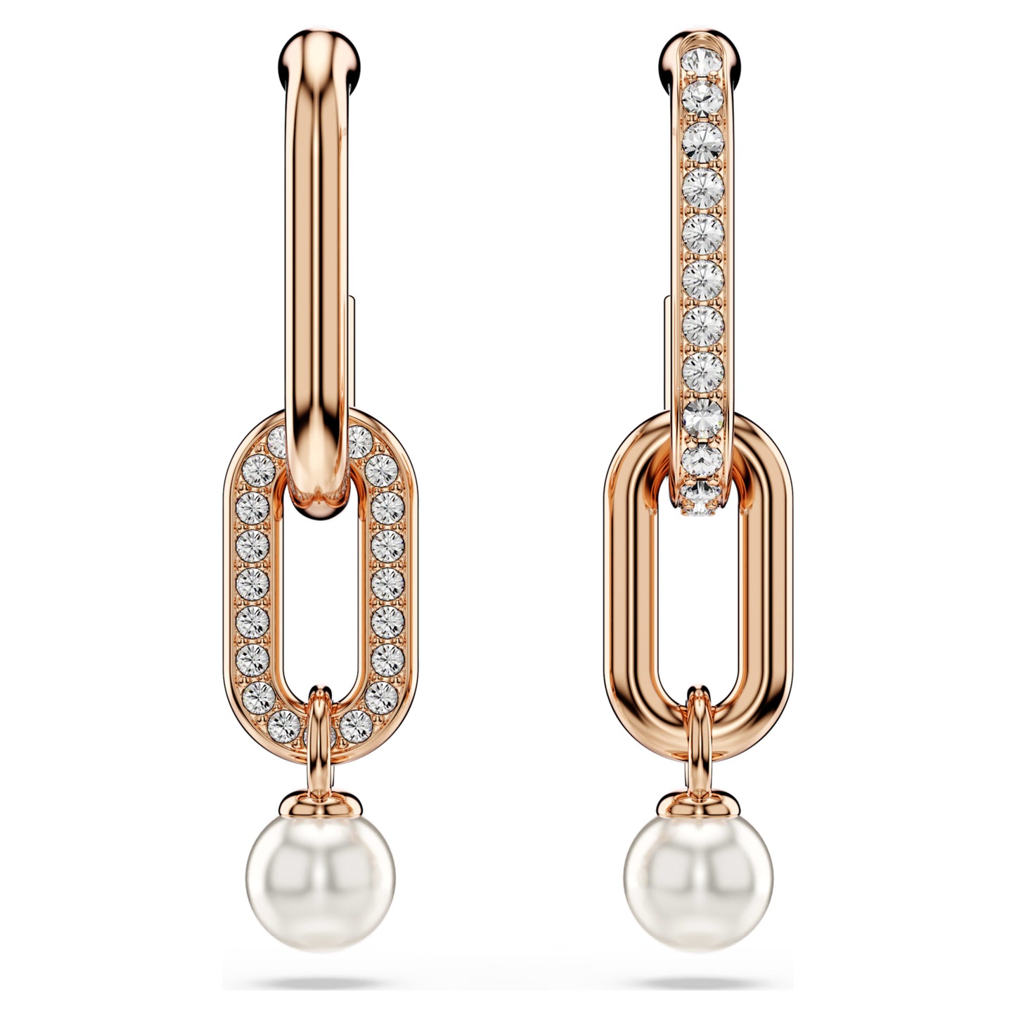 CONSTELLA DROP EARRINGS - WHITE, ROSE-GOLD