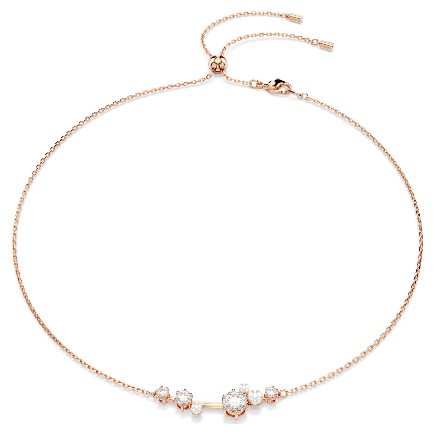 CONSTELLA NECKLACE PEARL - WHITE, ROSE-GOLD