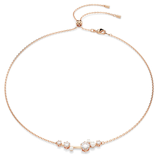 CONSTELLA NECKLACE PEARL - WHITE, ROSE-GOLD