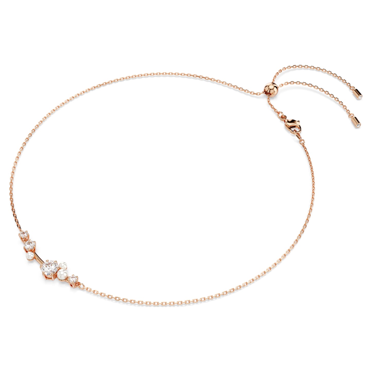 CONSTELLA NECKLACE PEARL - WHITE, ROSE-GOLD