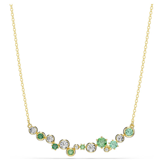 CONSTELLA NECKLACE MIXED CUTS - GREEN, GOLD