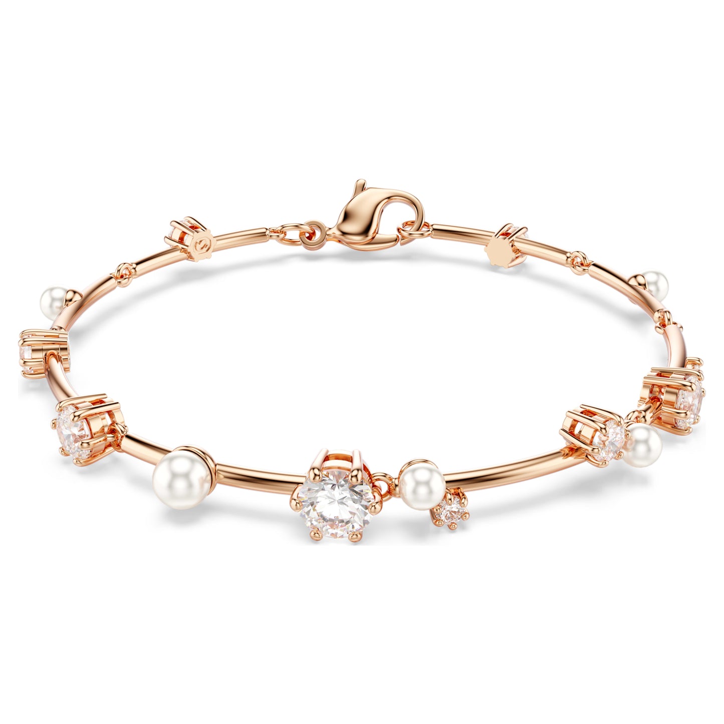 CONSTELLA BRACELET TENNIS - WHITE, ROSE-GOLD