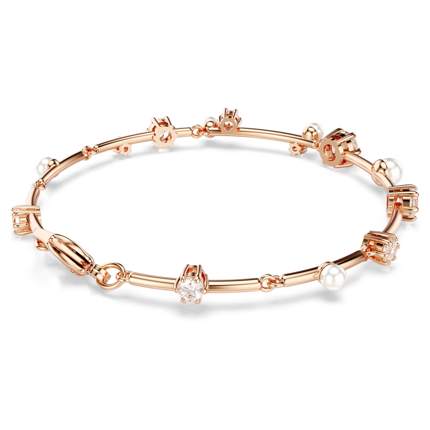 CONSTELLA BRACELET TENNIS - WHITE, ROSE-GOLD