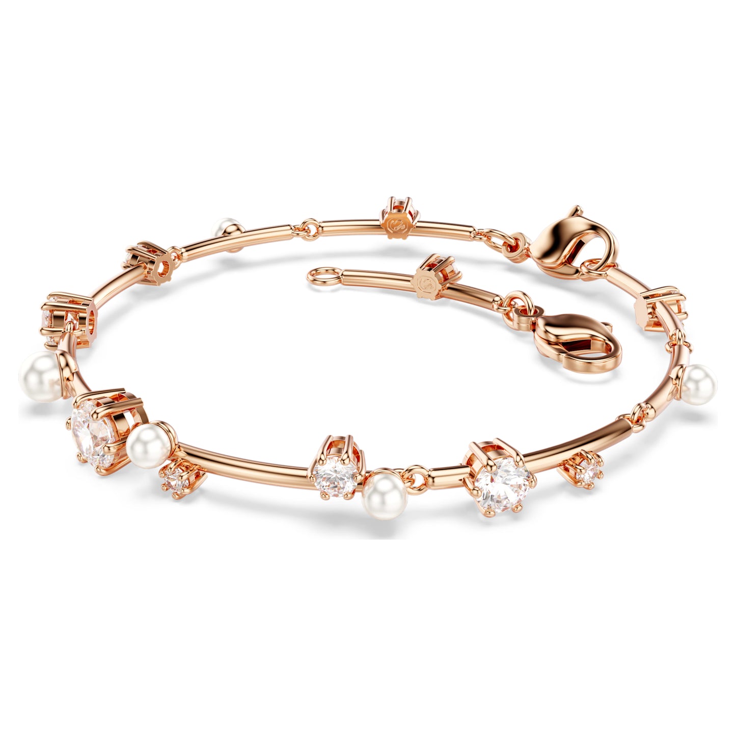 CONSTELLA BRACELET TENNIS - WHITE, ROSE-GOLD