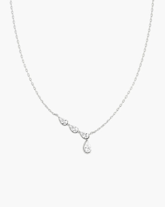 WANDERER ANGLED & DANGLE TEARDROP NECKLACE
