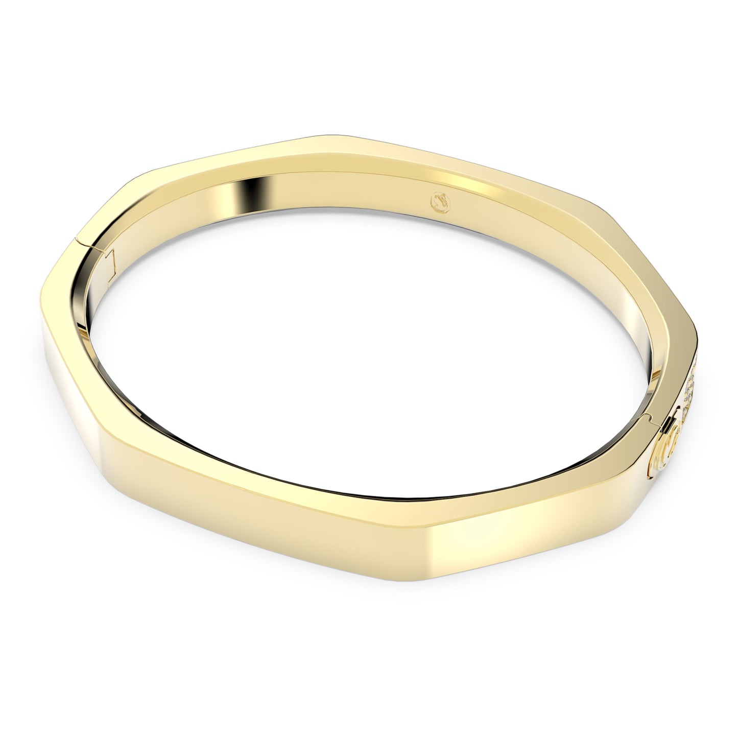 DEXTERA BANGLE OCTAGON - WHITE, GOLD