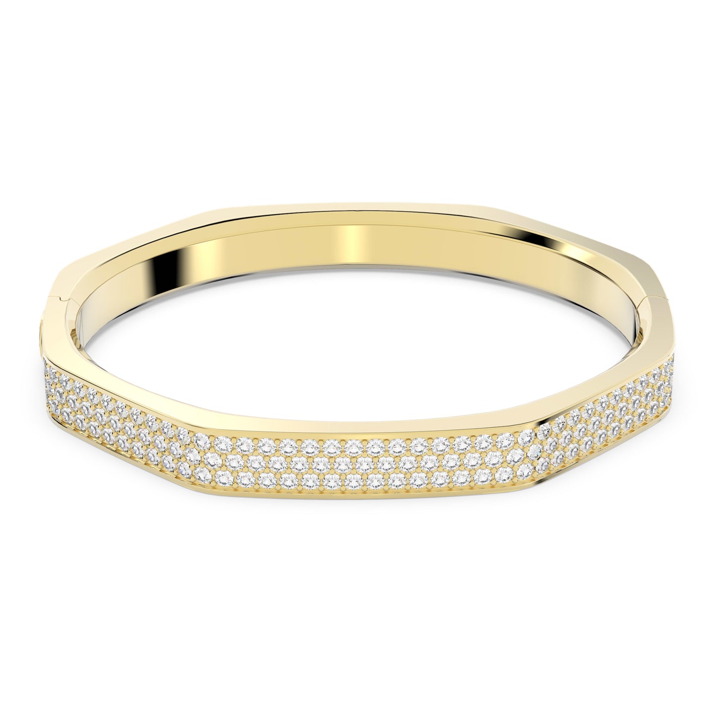 DEXTERA BANGLE OCTAGON - WHITE, GOLD