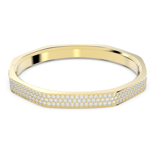 DEXTERA BANGLE OCTAGON - WHITE, GOLD