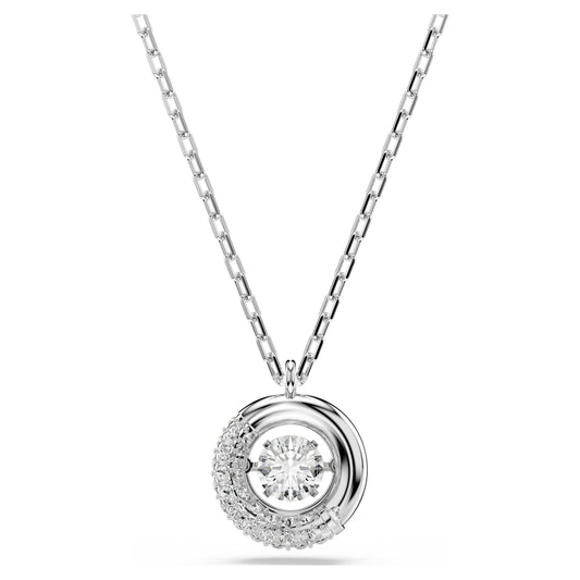 DEXTERA PENDANT - WHITE, RHODIUM