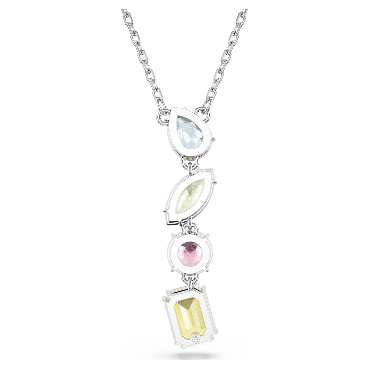 GEMMA Y PENDANT - MULTICOLOUR, RHODIUM