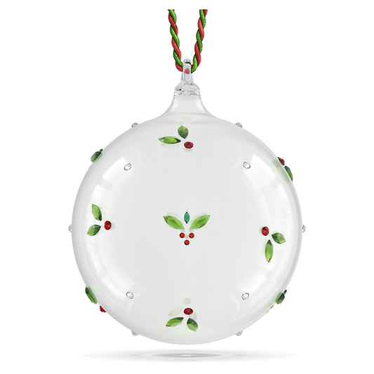 HOLIDAY CHEERS MISTLETOE BALL ORNAMENT