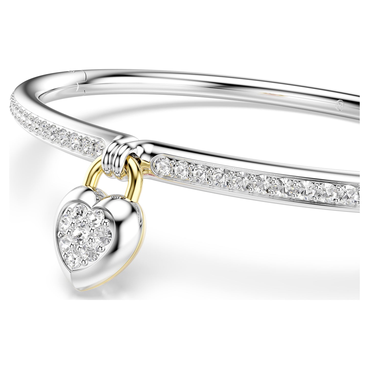 IDYLLIA BANGLE HEART - PINK, MIXED-METAL