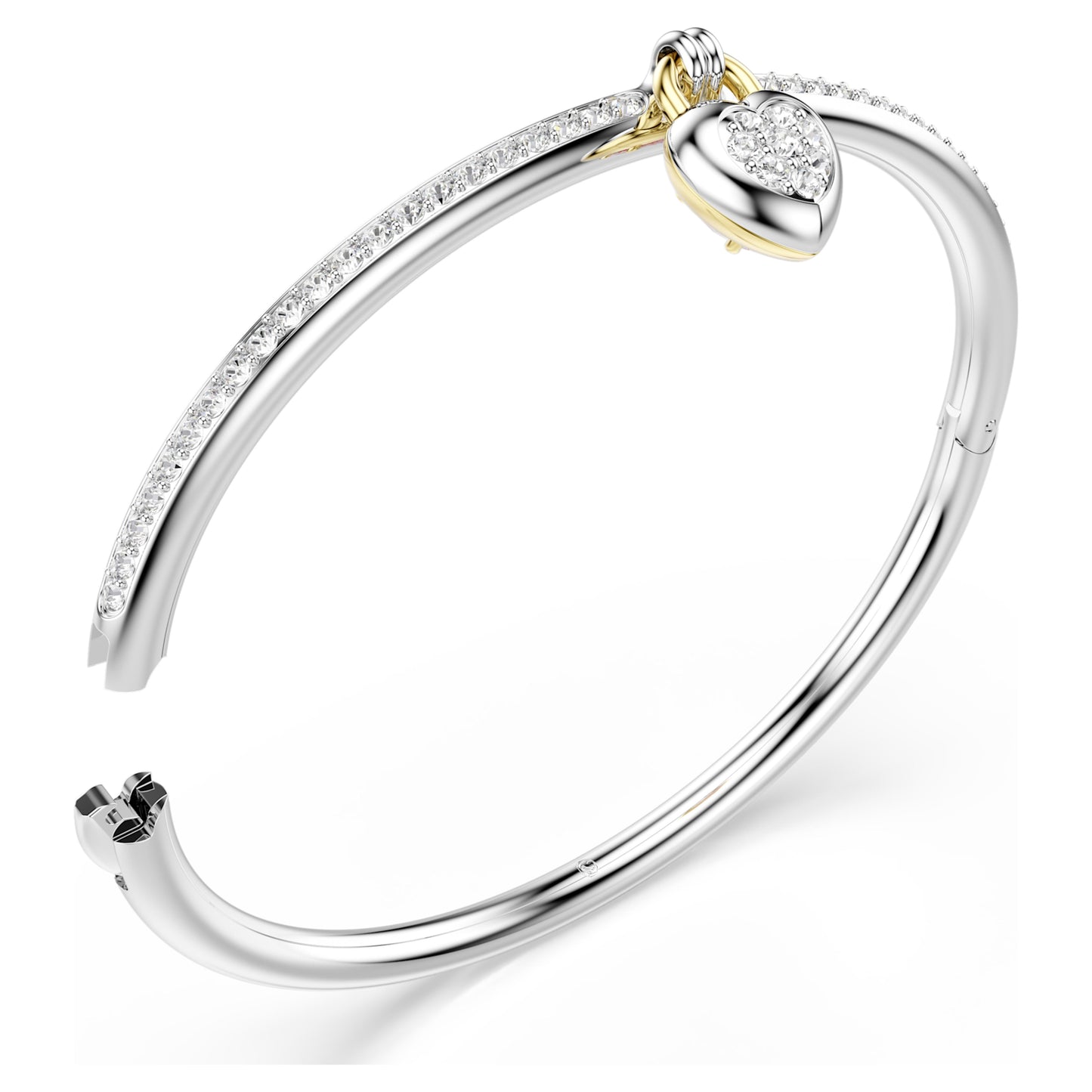 IDYLLIA BANGLE HEART - PINK, MIXED-METAL