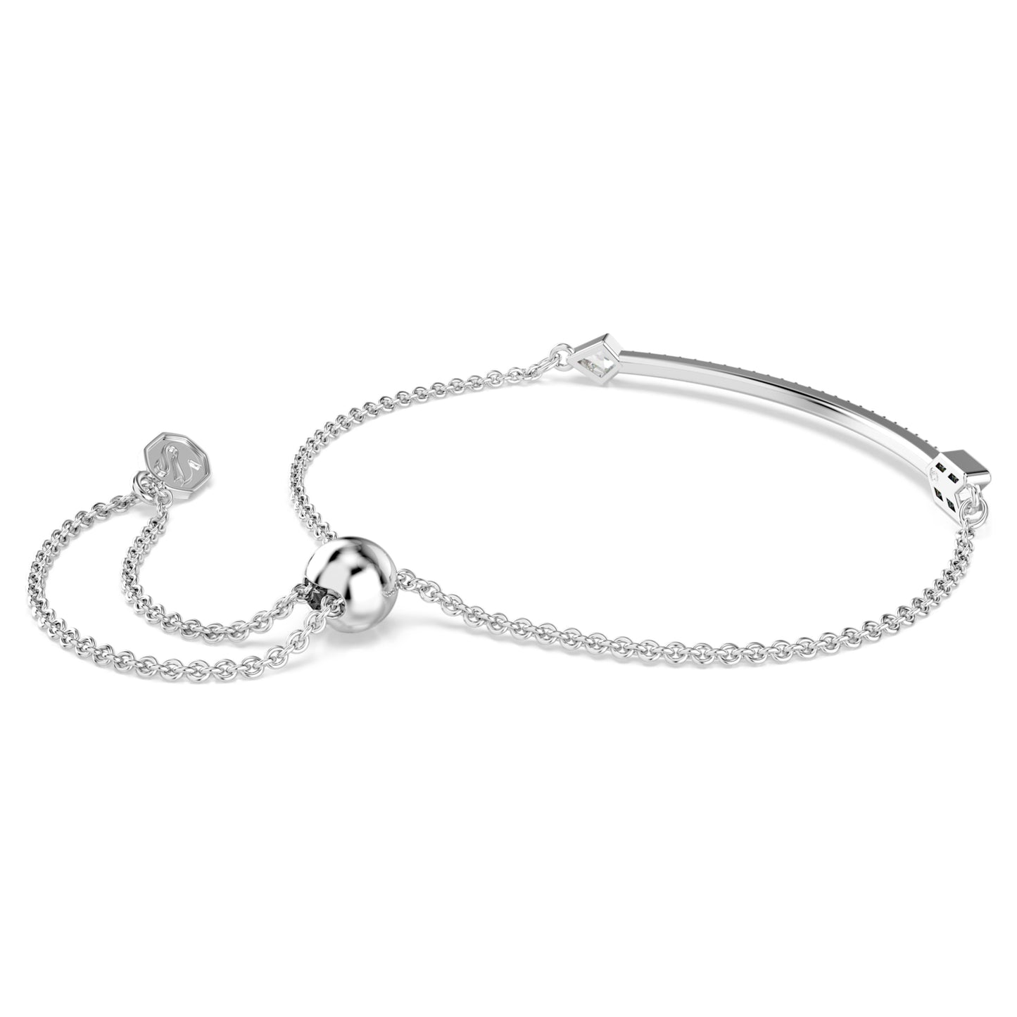 IDYLLIA BRACELET ARROW - WHITE, RHODIUM