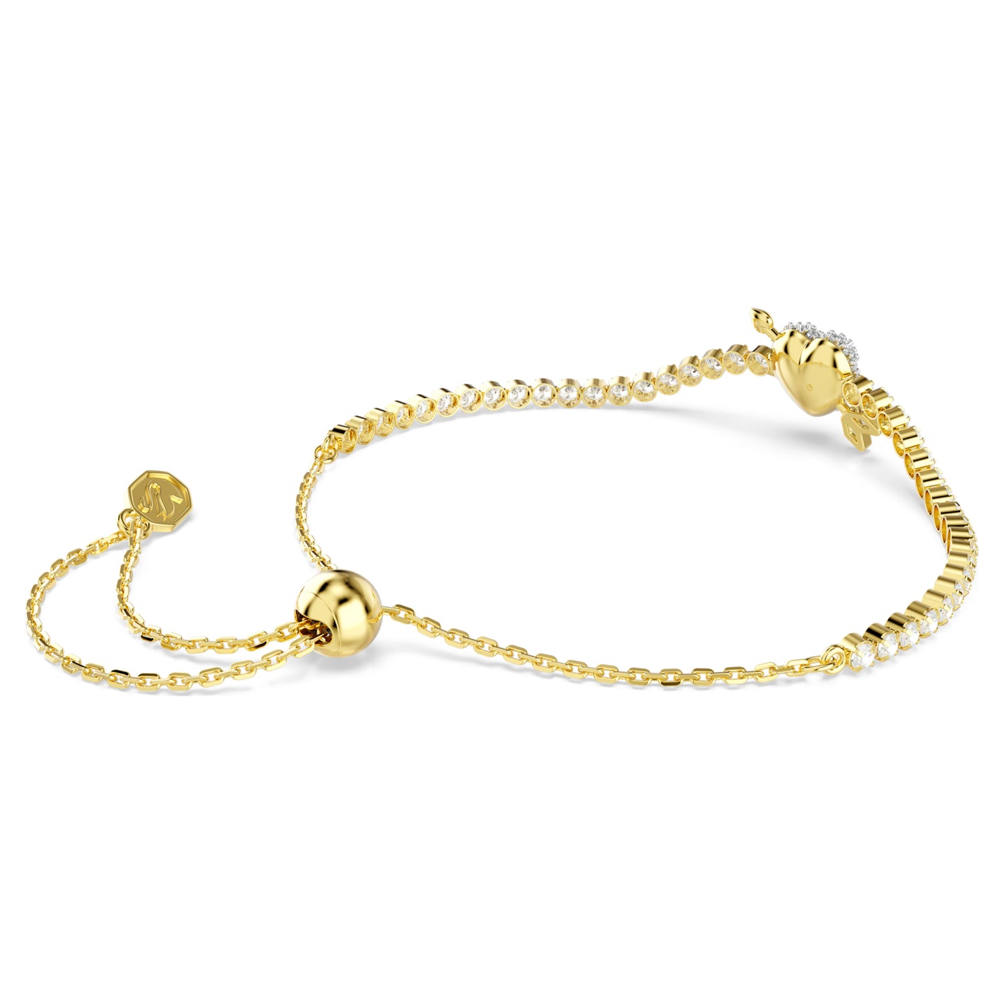 IDYLLIA BRACELET HEART W ARROW - WHITE, GOLD