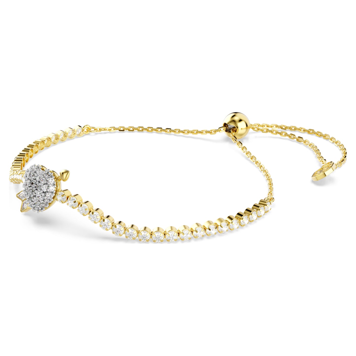 IDYLLIA BRACELET HEART W ARROW - WHITE, GOLD
