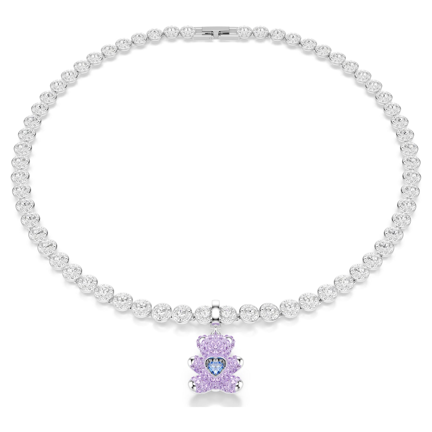 IDYLLIA CHARM TEDDY - PURPLE, RHODIUM