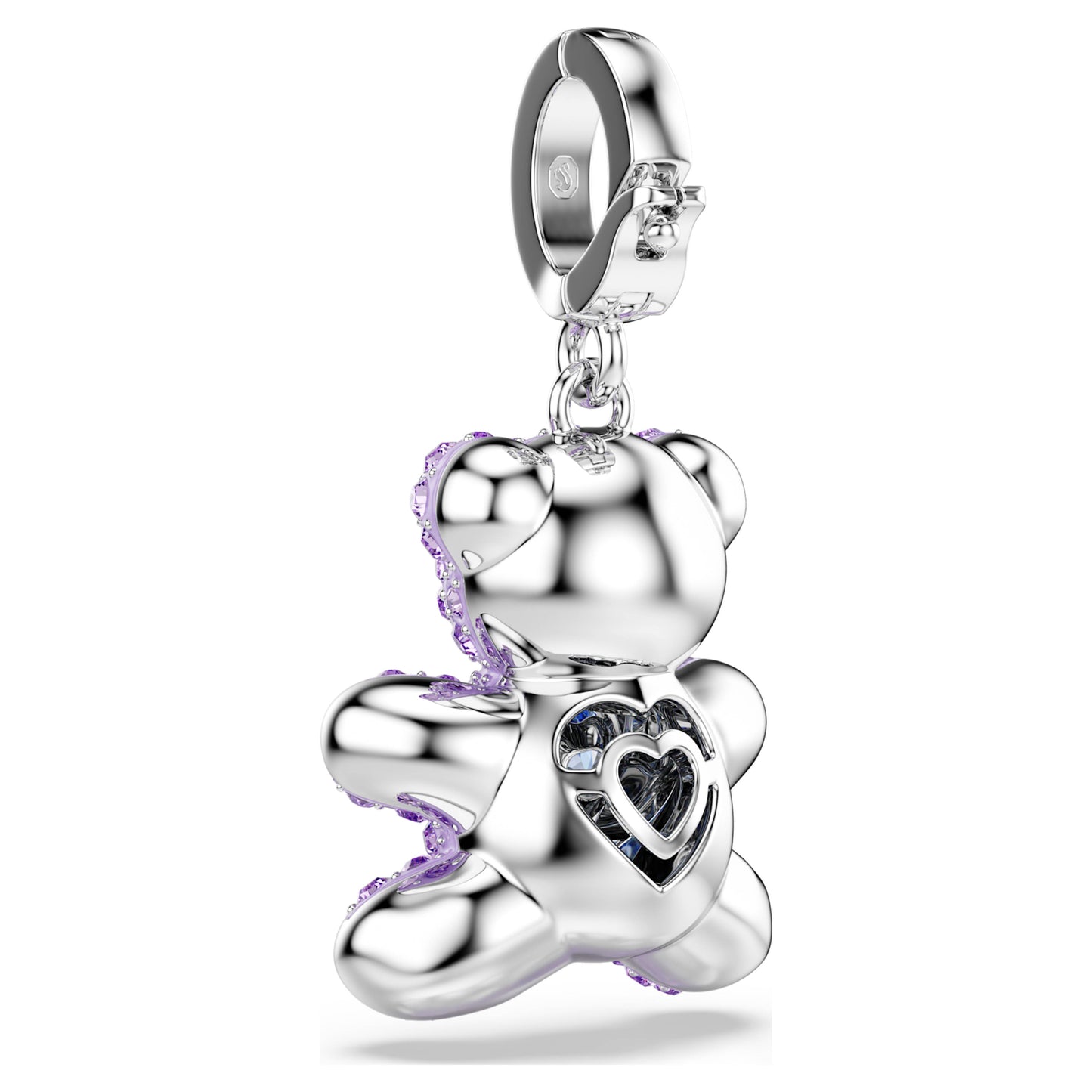 IDYLLIA CHARM TEDDY - PURPLE, RHODIUM