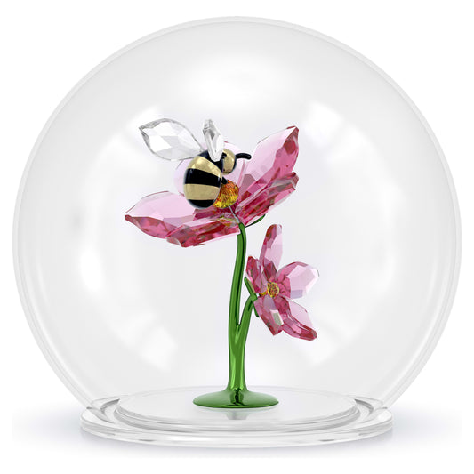 IDYLLIA GLASS BALL BEE AND FLOWERS