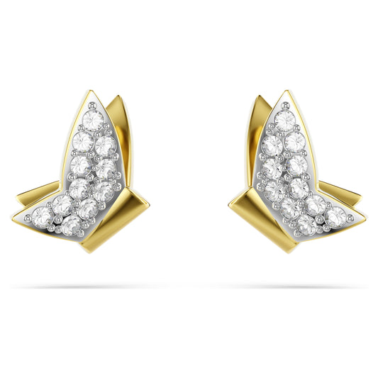 IDYLLIA LILIA STUDS BUTTERFLY - WHITE, GOLD