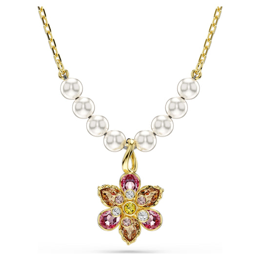IDYLLIA PENDANT FLOWER - MULTICOLOURED, GOLD