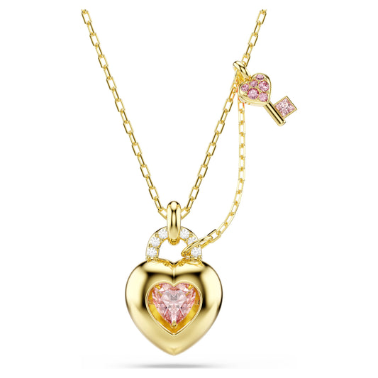 IDYLLIA PENDANT HEART - PINK, GOLD