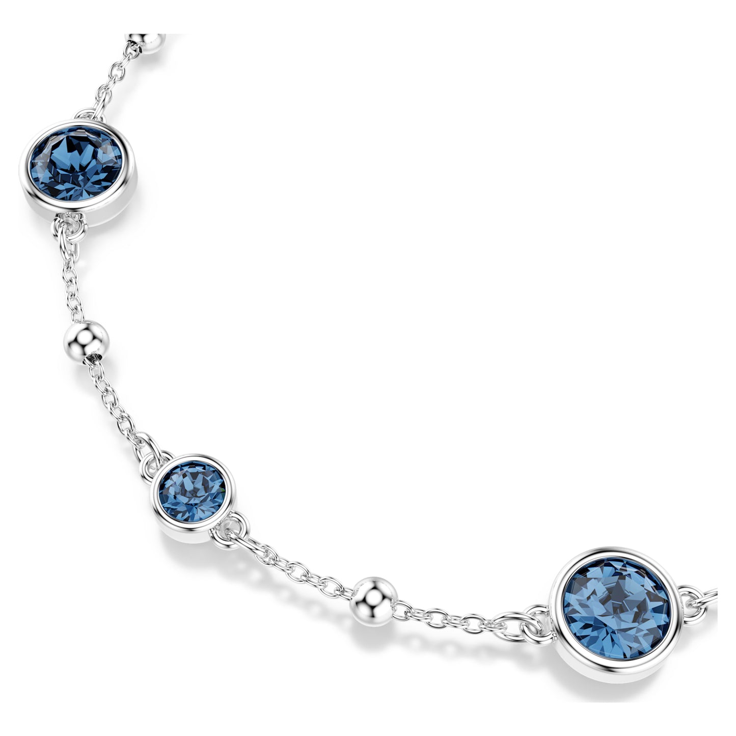 IMBER BRACELET - BLUE, RHODIUM