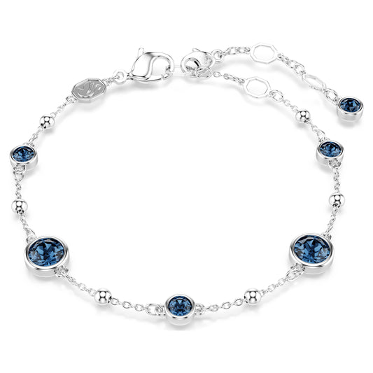 IMBER BRACELET - BLUE, RHODIUM