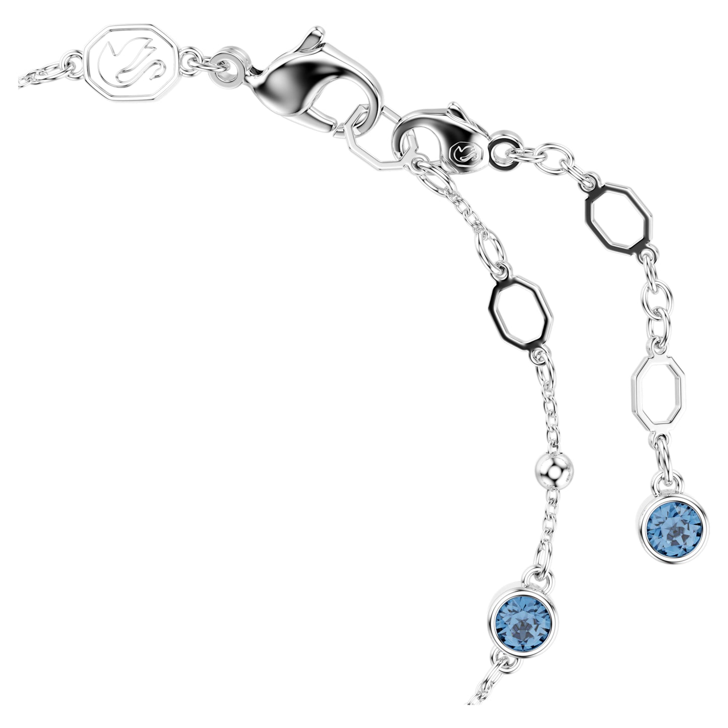 IMBER BRACELET - BLUE, RHODIUM