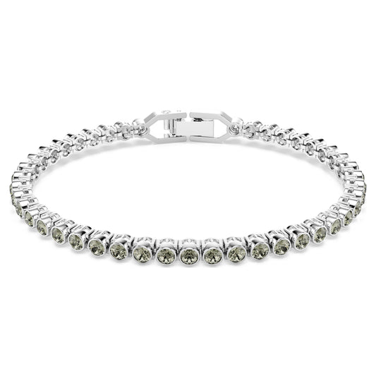 IMBER EMILY TENNIS BRACELET - BLACK, RHODIUM