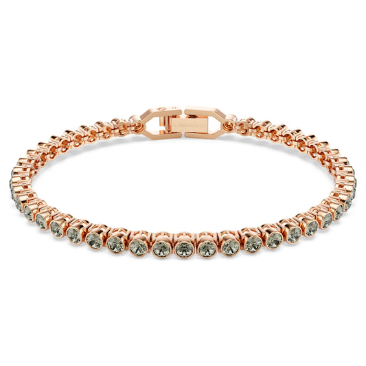 IMBER EMILY TENNIS BRACELET - BLACK, ROSE-GOLD