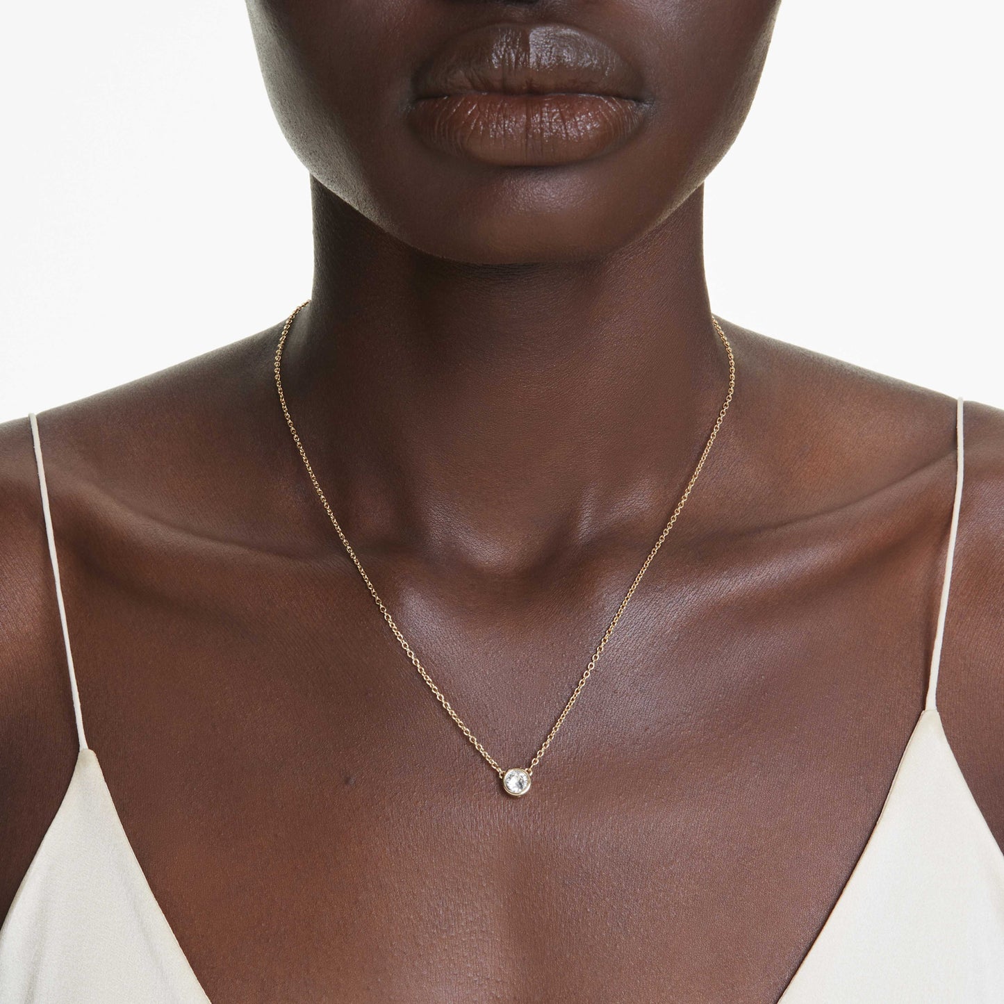 IMBER PENDANT - WHITE, GOLD