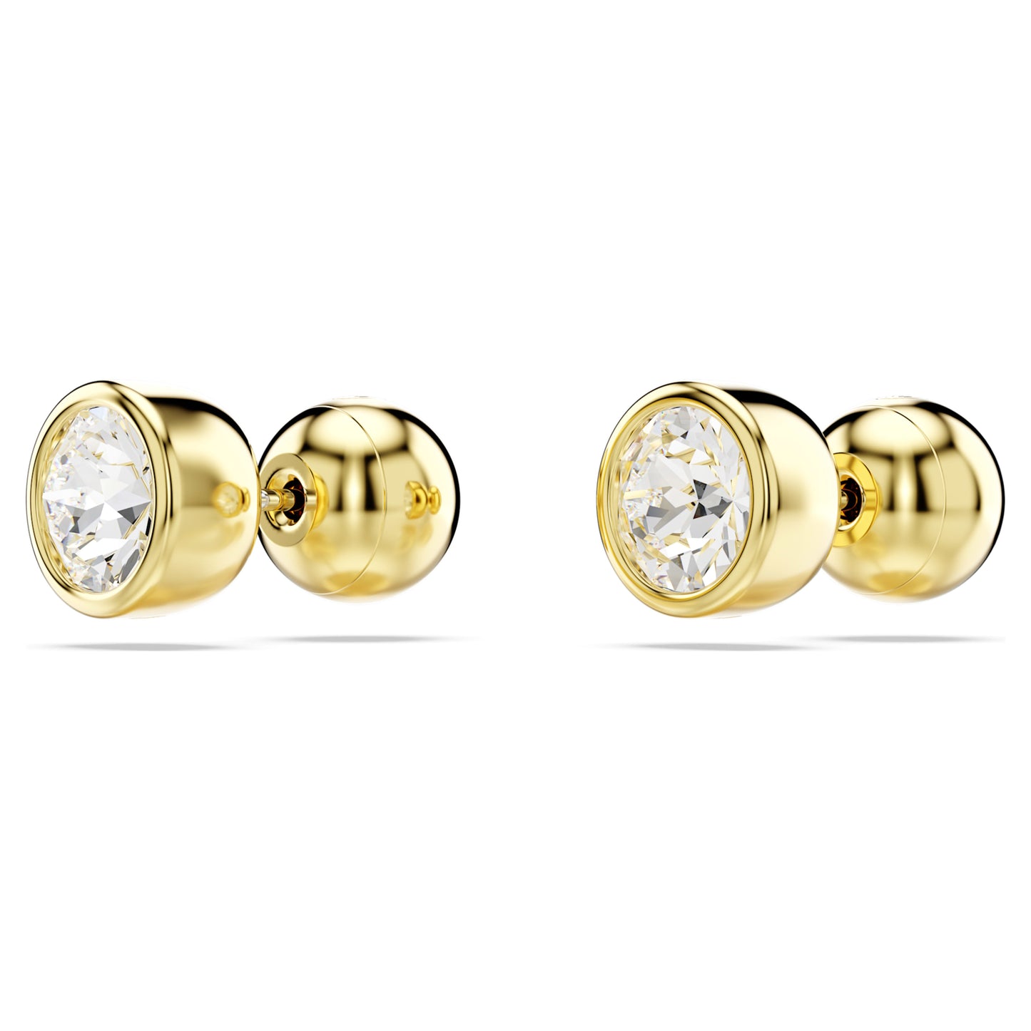 IMBER STUD EARRINGS - WHITE, GOLD