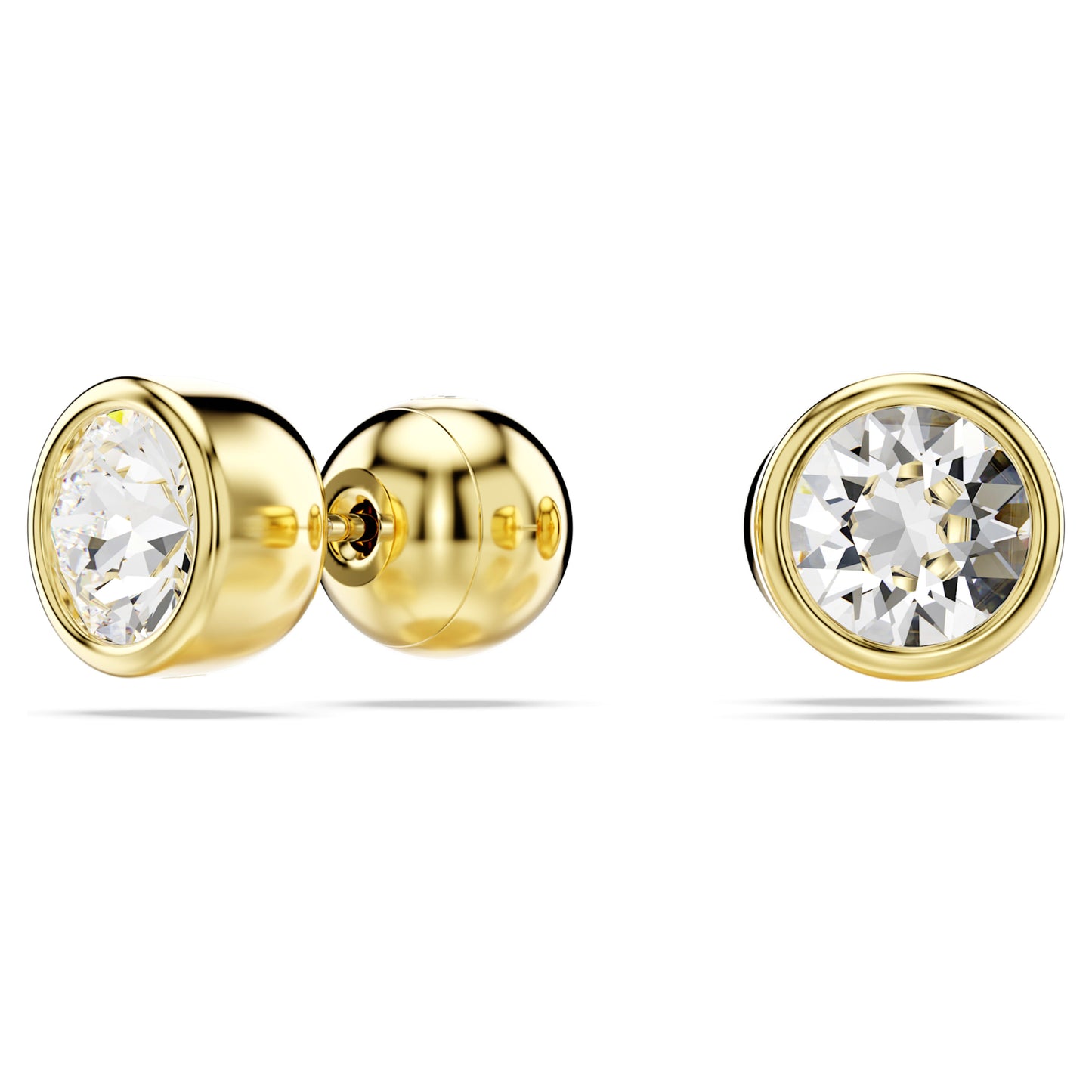 IMBER STUD EARRINGS - WHITE, GOLD