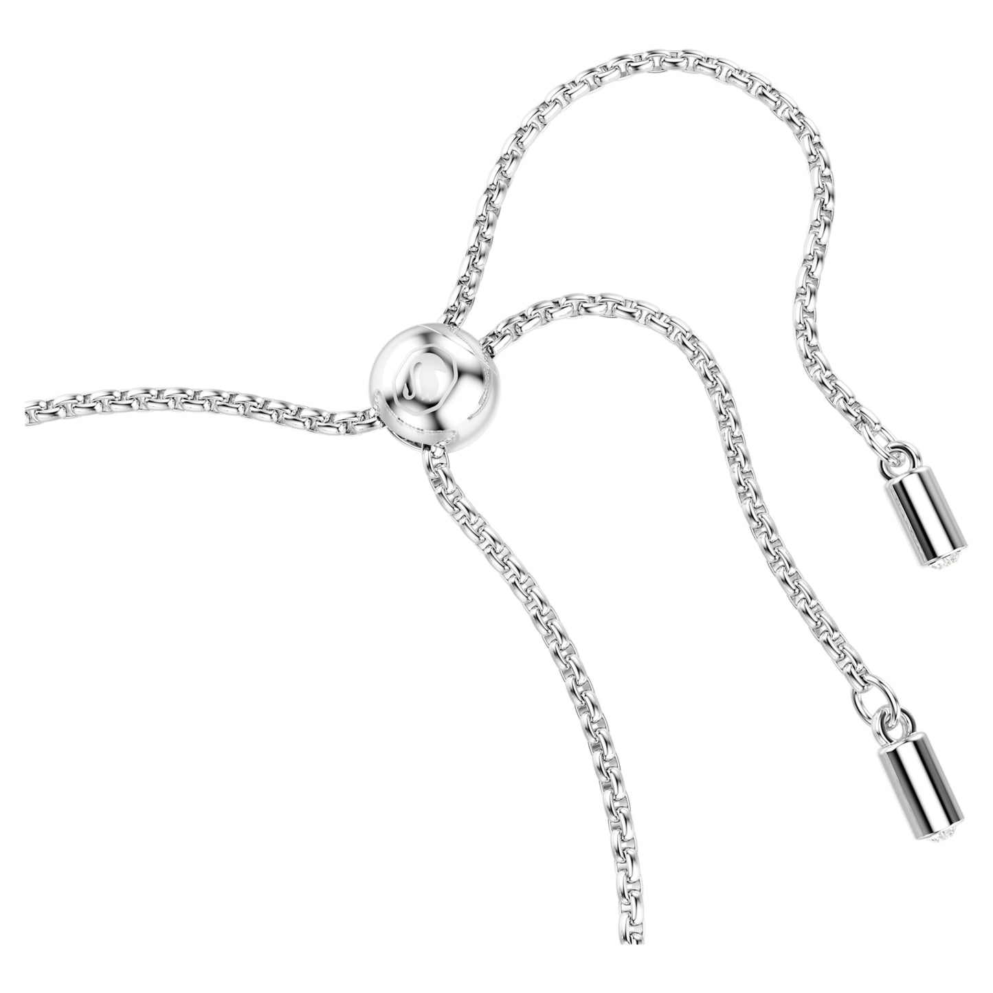 IMBER TENNIS BRACELET - WHITE, RHODIUM