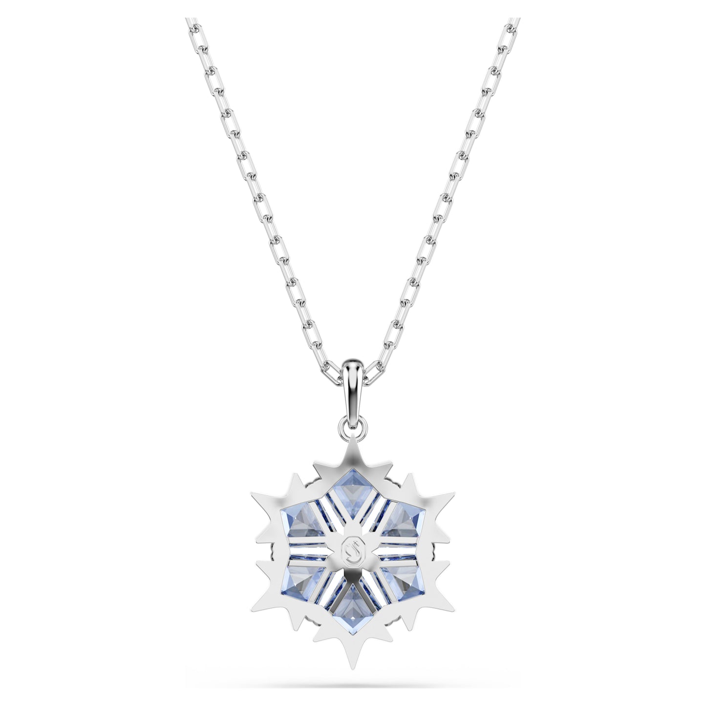 MAGIC PENDANT SNOWFLAKE - BLUE, RHODIUM