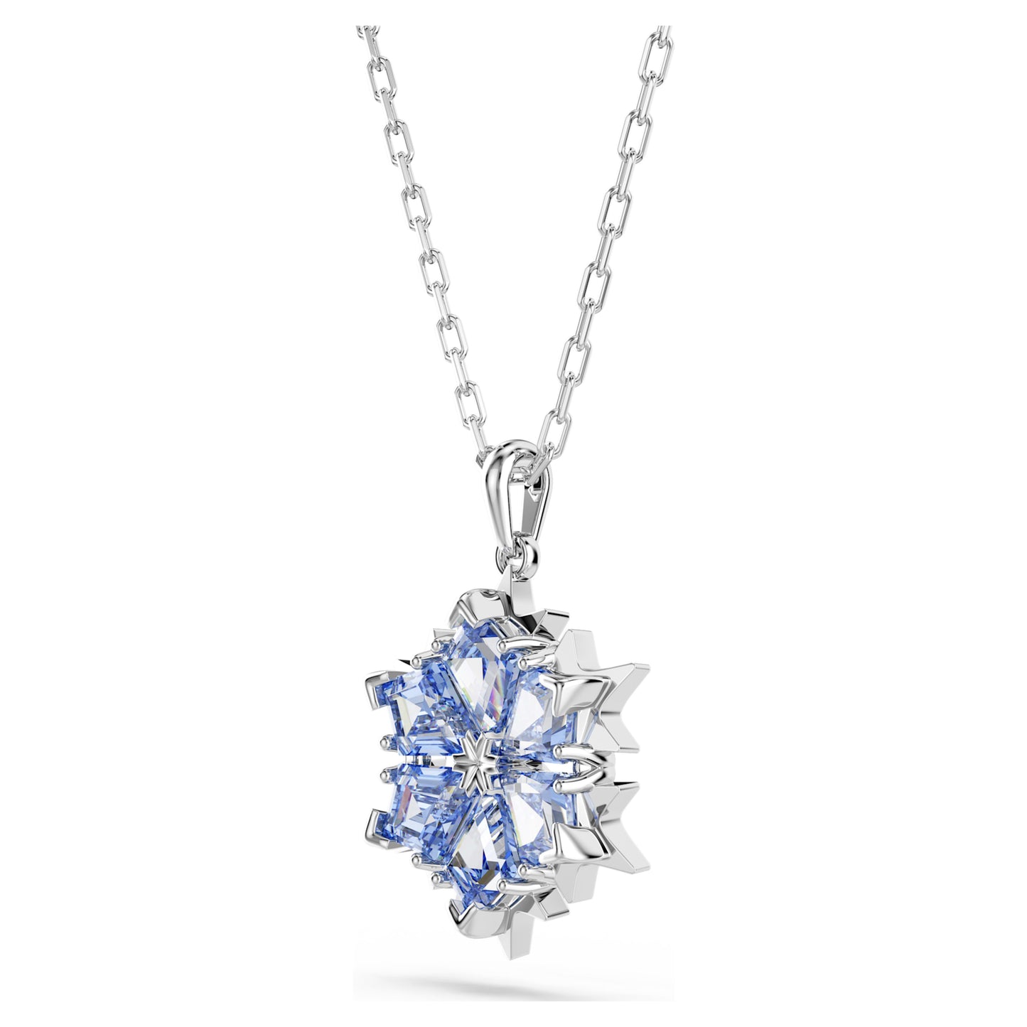 MAGIC PENDANT SNOWFLAKE - BLUE, RHODIUM