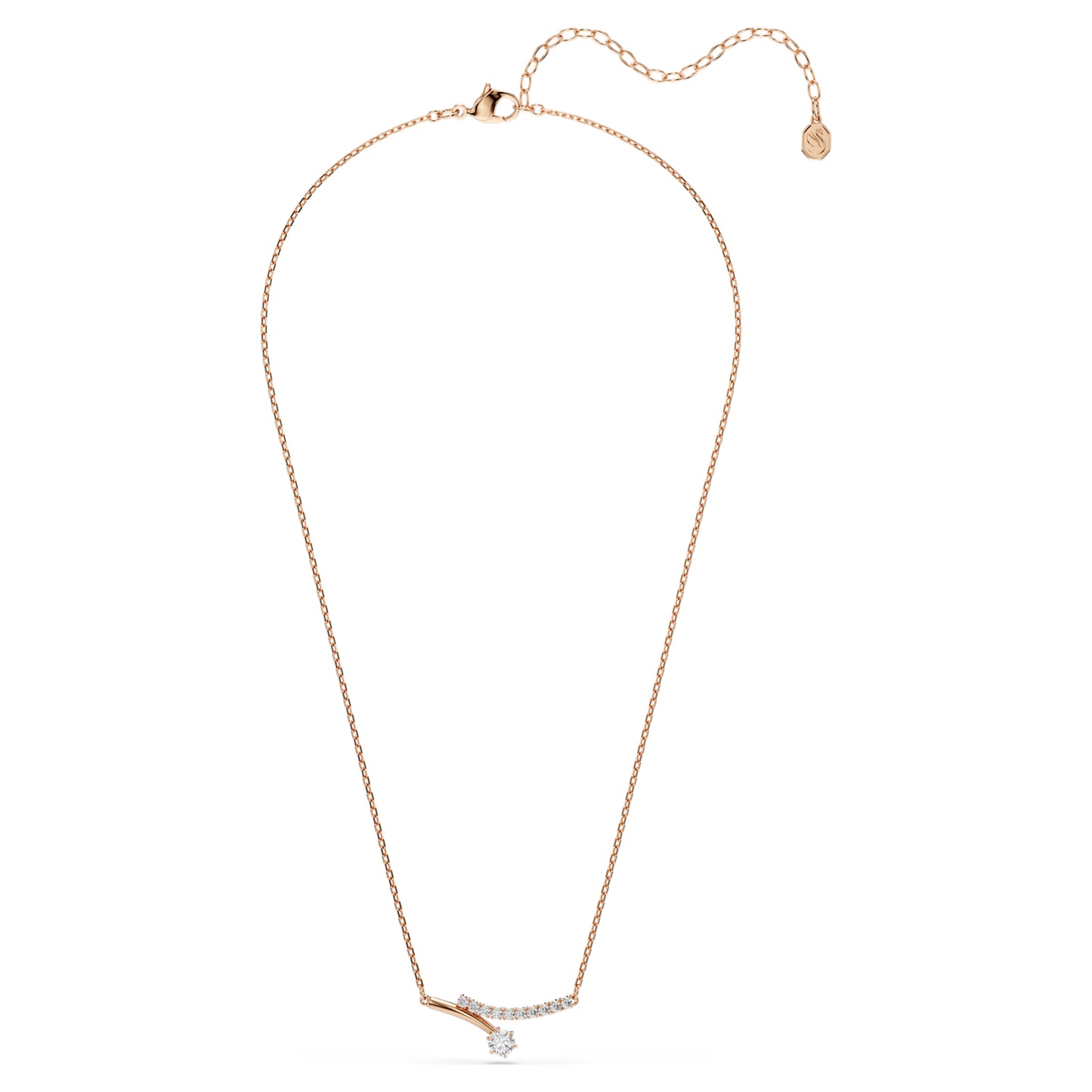 MATRIX NECKLACE - WHITE, 18K ROSE GOLD