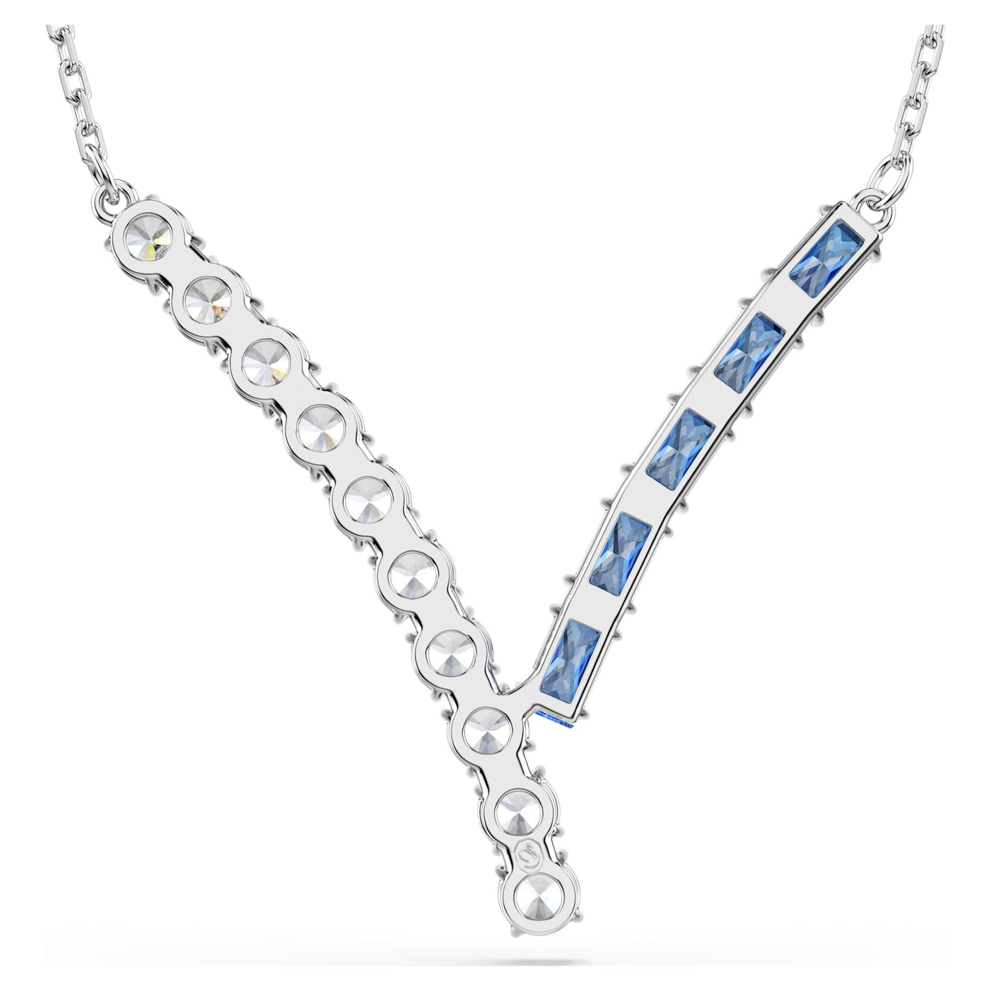 MATRIX PENDANT - BLUE, RHODIUM