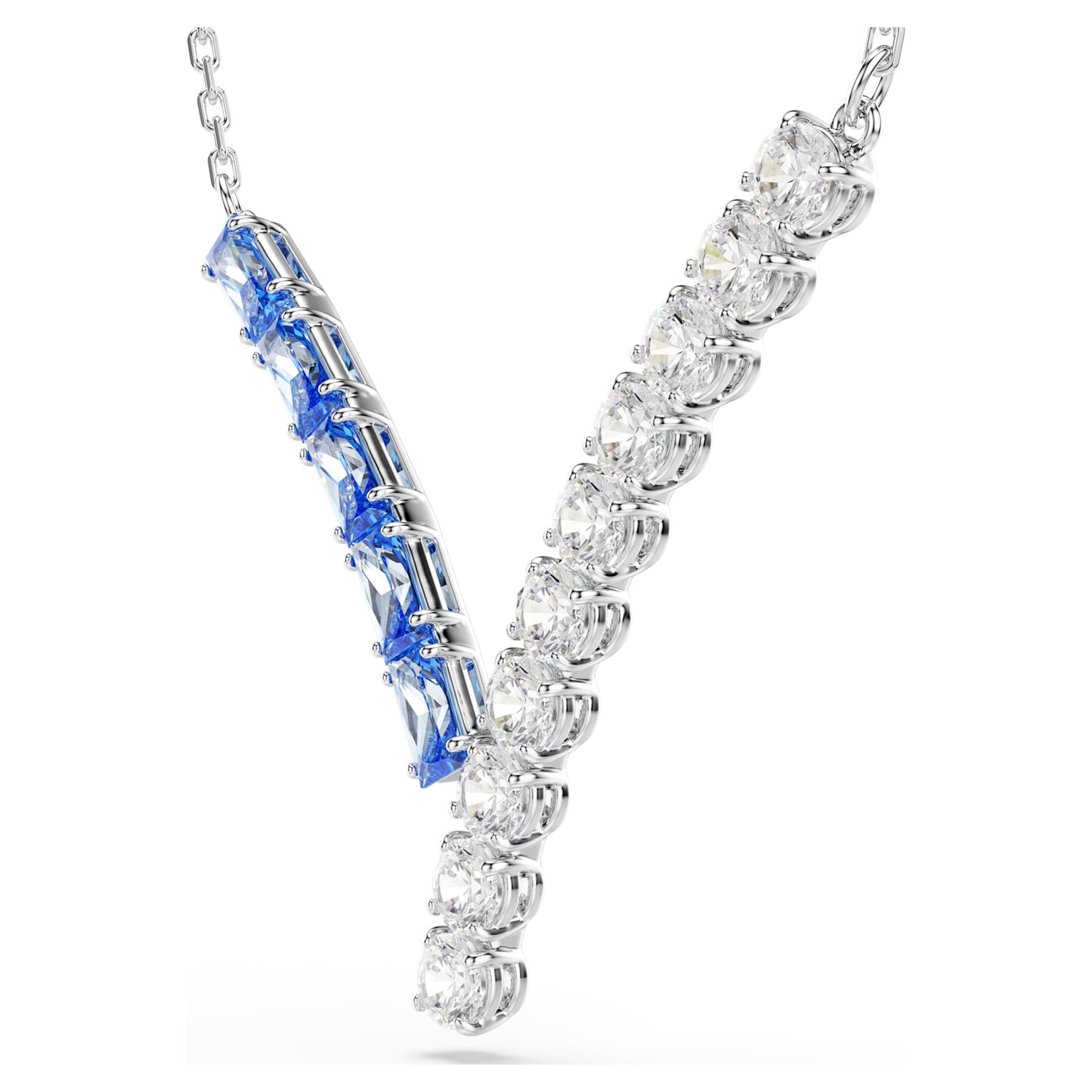 MATRIX PENDANT - BLUE, RHODIUM