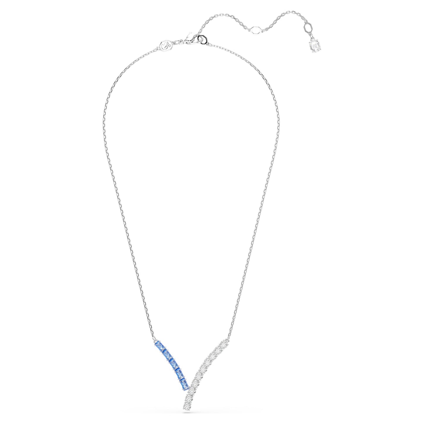 MATRIX PENDANT - BLUE, RHODIUM