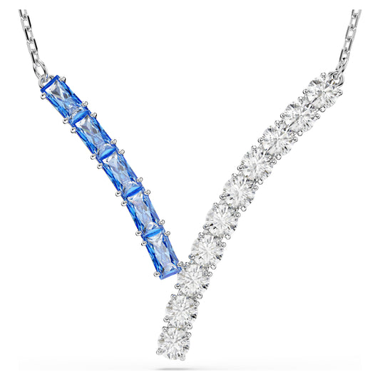 MATRIX PENDANT - BLUE, RHODIUM