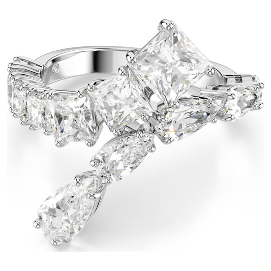MATRIX RING - WHITE, RHODIUM
