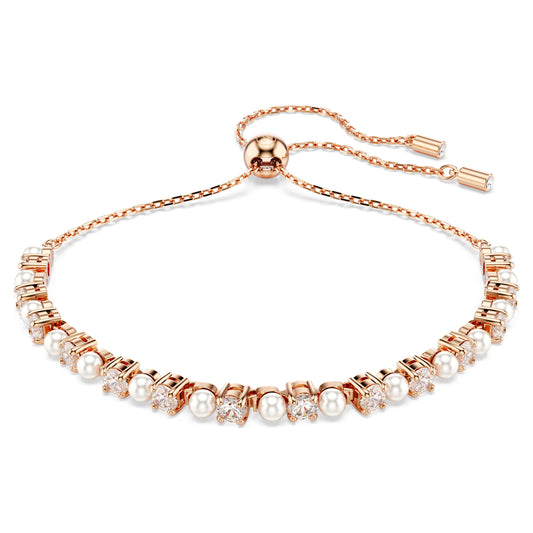 MATRIX BRACELET TENNIS - WHITE, ROSE-GOLD